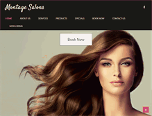 Tablet Screenshot of montagehairdesign.com